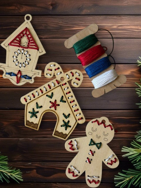 DIY Embroidery Ornament Kit