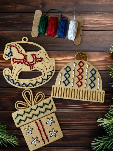 DIY Embroidery Ornament Kit