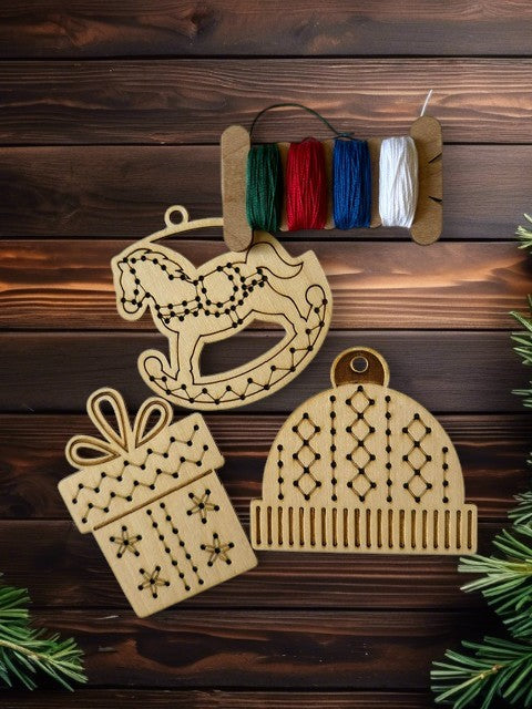 DIY Embroidery Ornament Kit