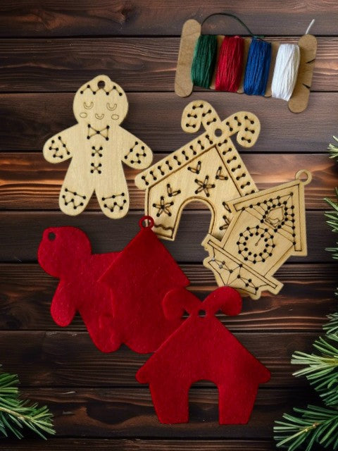 DIY Embroidery Ornament Kit
