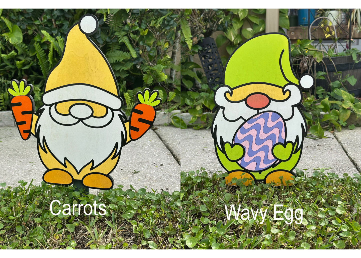 Easter Gnome Yard Stakes