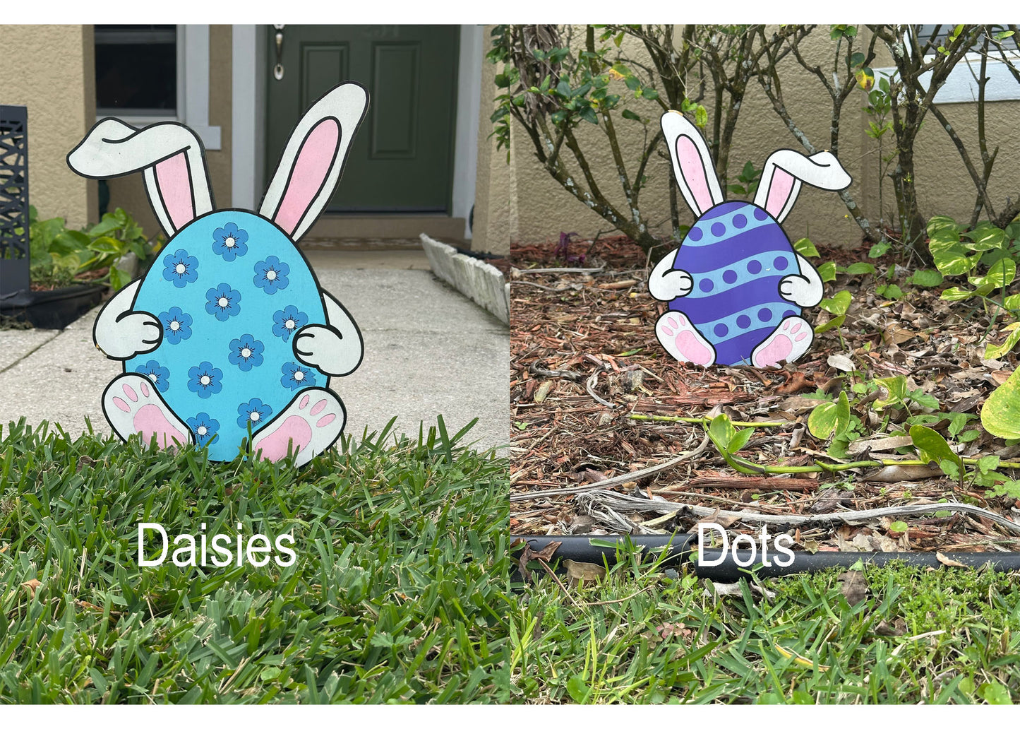 Easter Bunny Eggs - Daisies and Dots