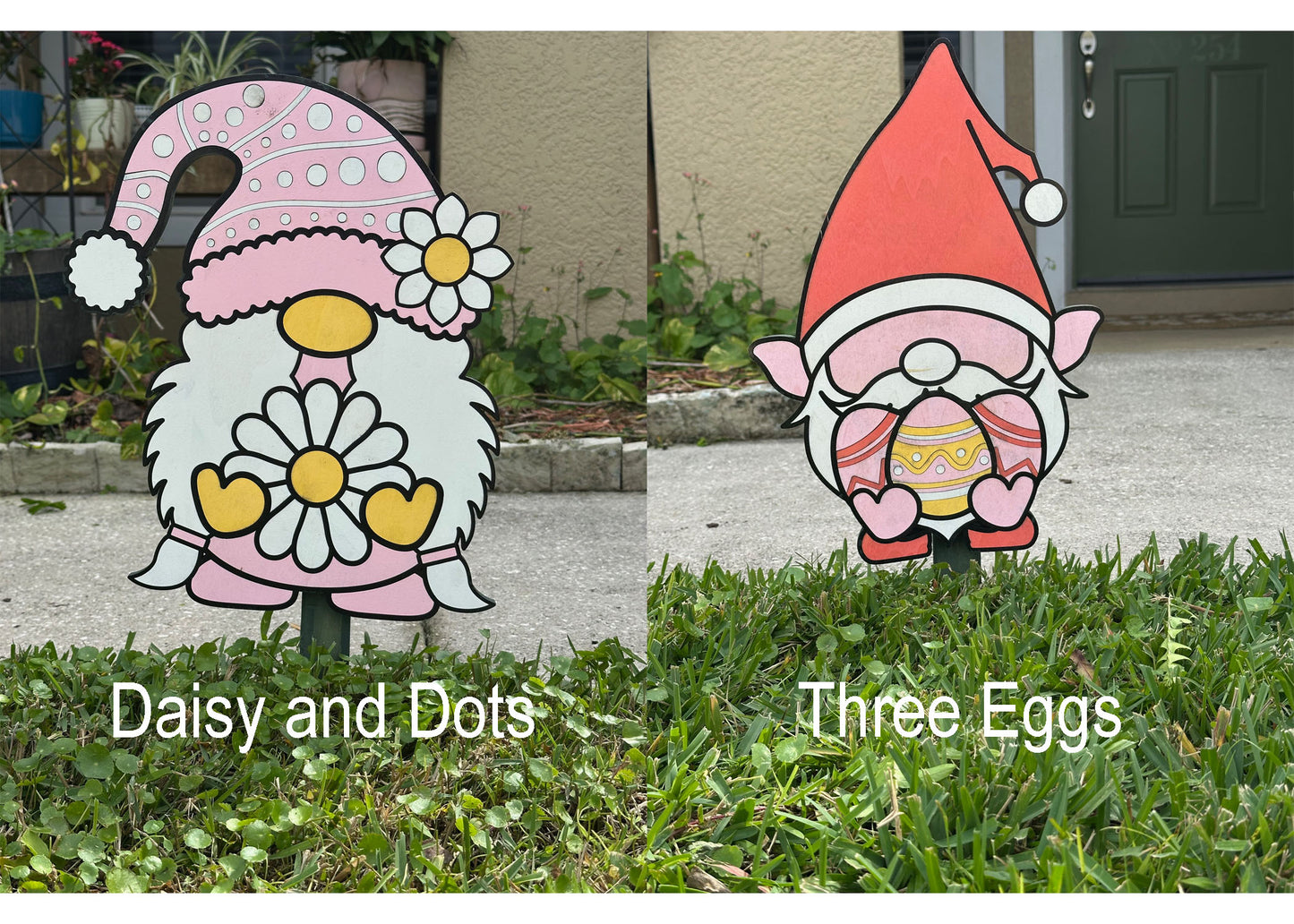 Easter Gnome Yard Stakes