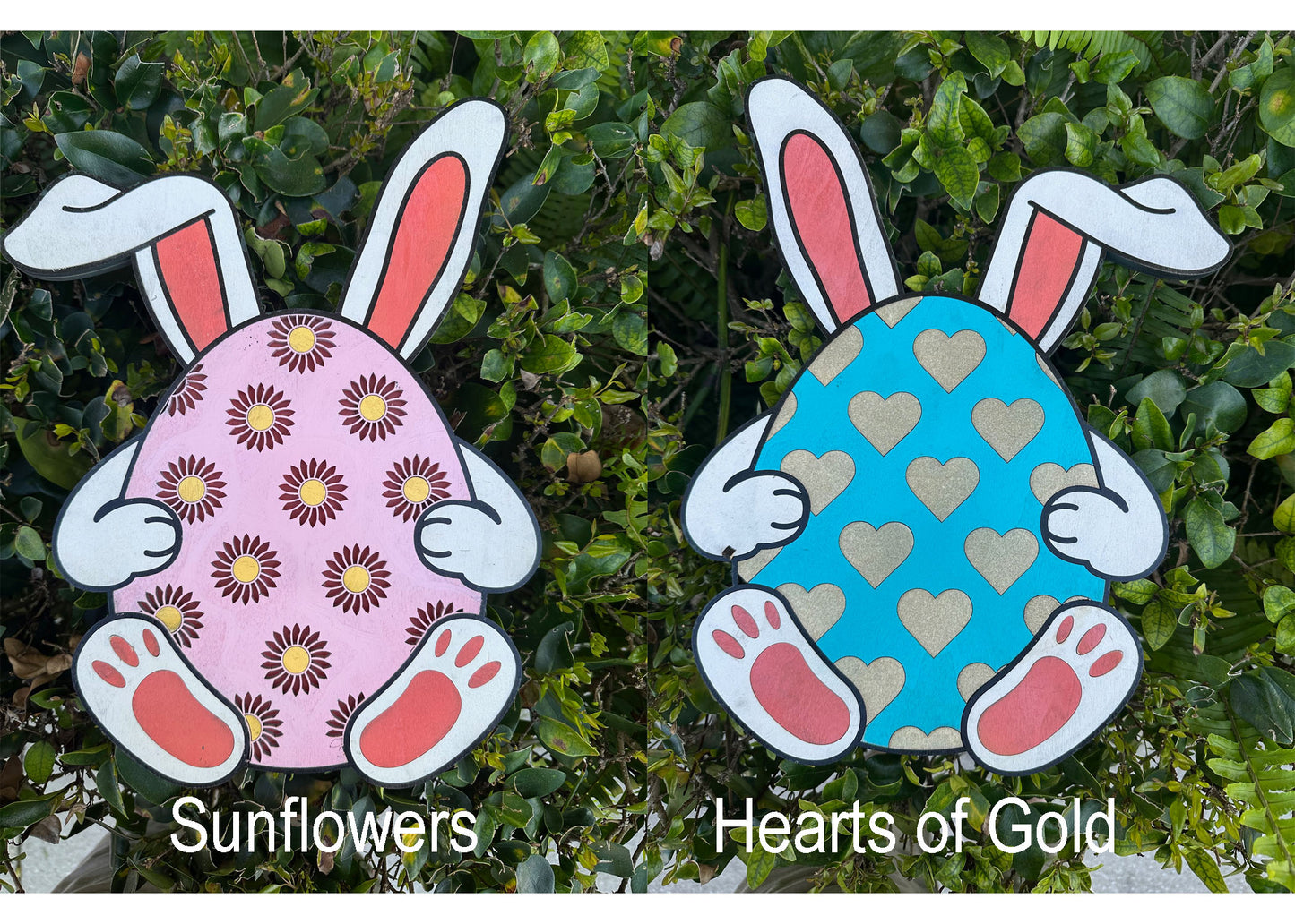Easter Bunny Eggs - Sunflower and Hearts of Gold Eggs