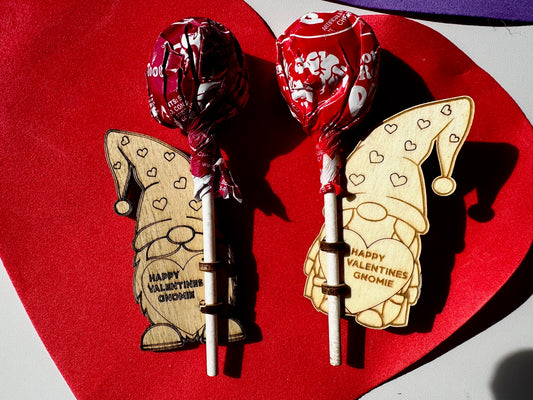 Gnome Tootsie Pop Valentine