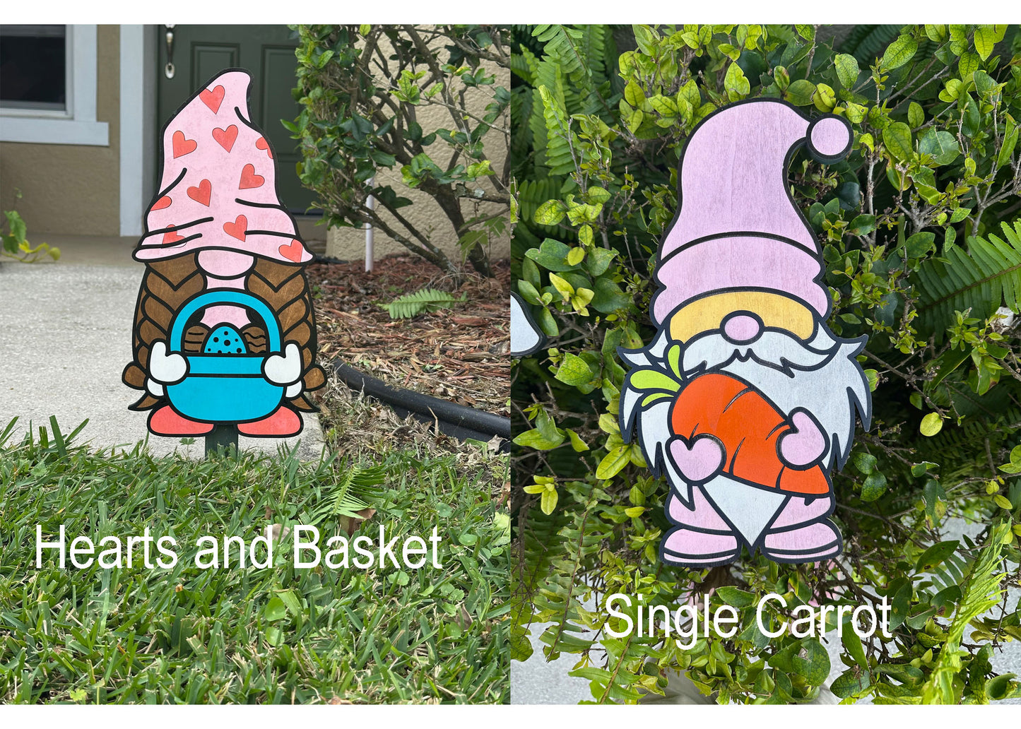 Easter Gnome Yard Stakes
