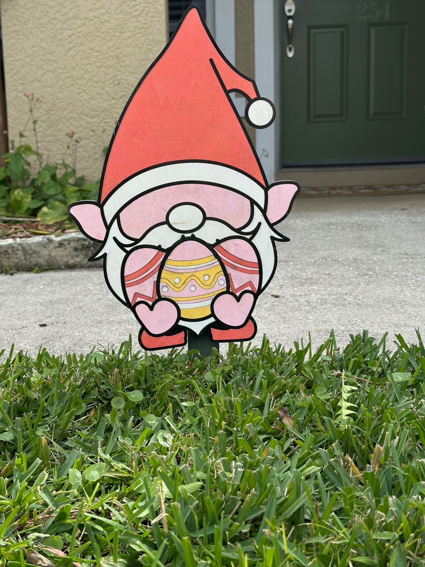 Easter Gnome Yard Stakes