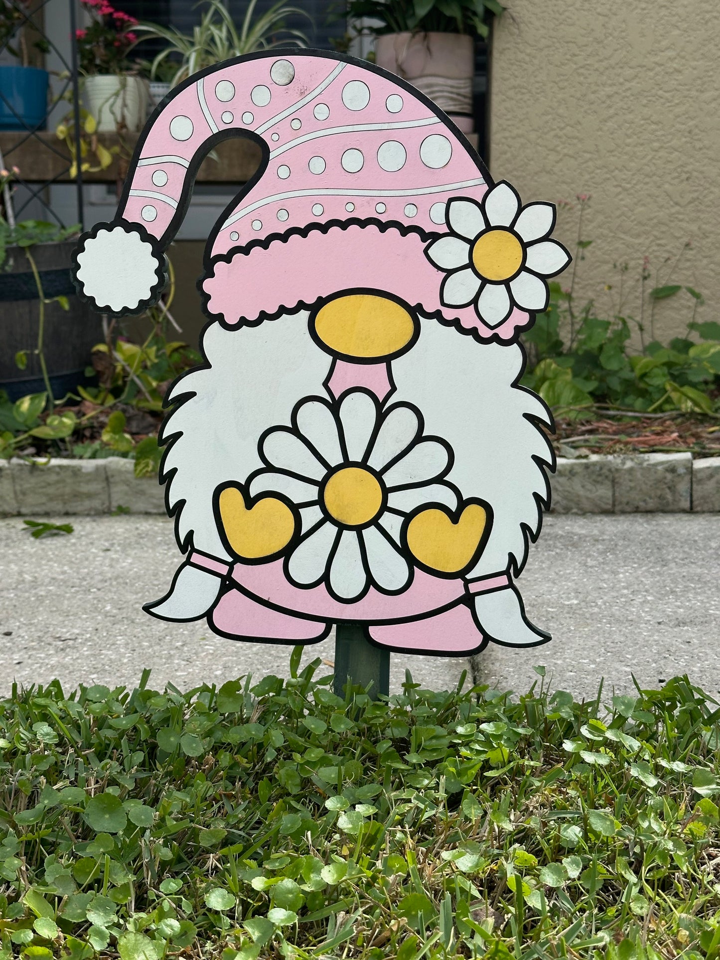 Easter Gnome Yard Stakes