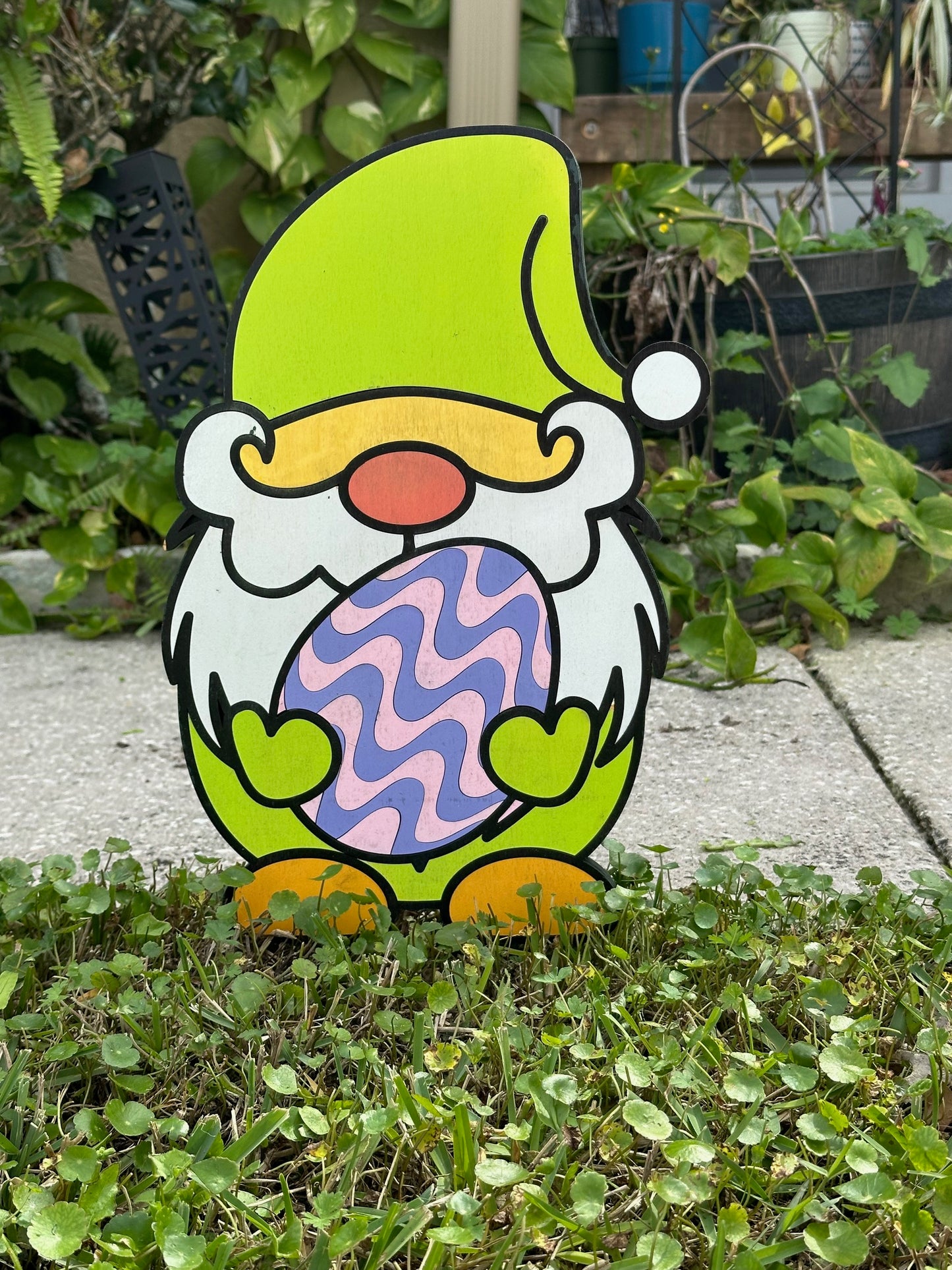 Easter Gnome Yard Stakes