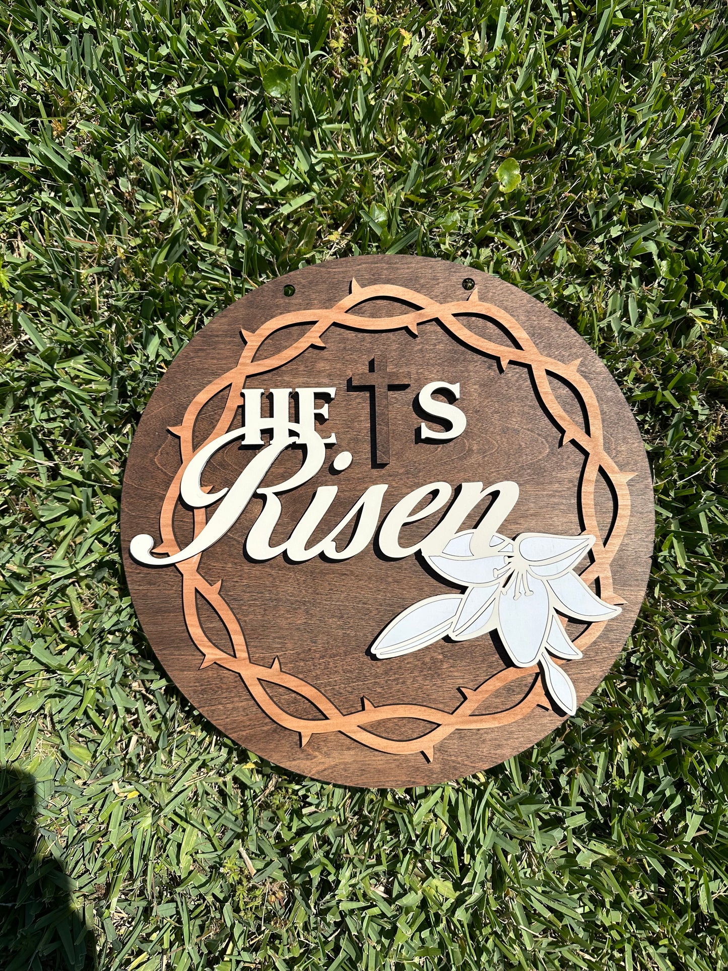 He Is Risen Door Hanger or Wall Art