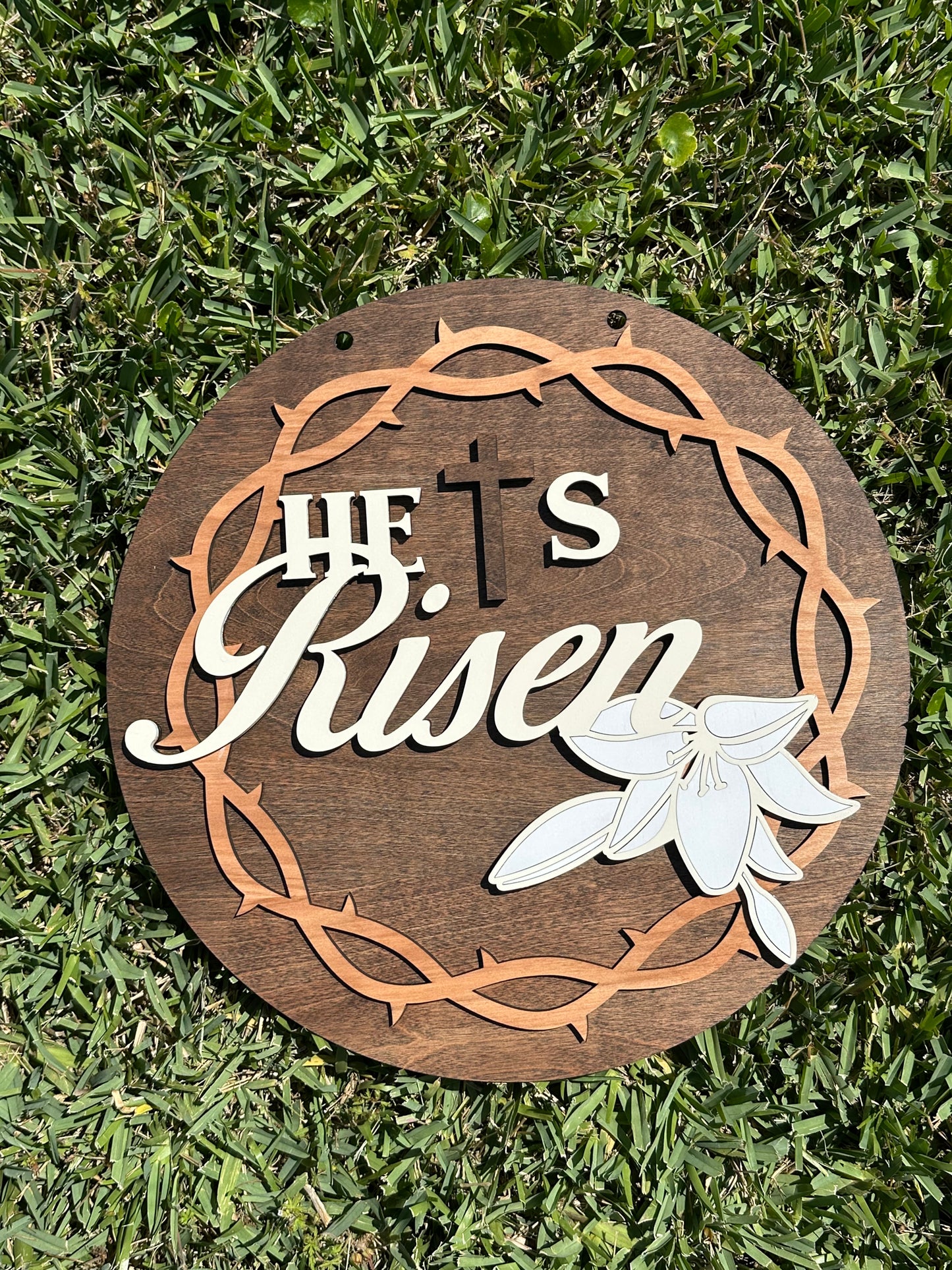 He Is Risen Door Hanger or Wall Art