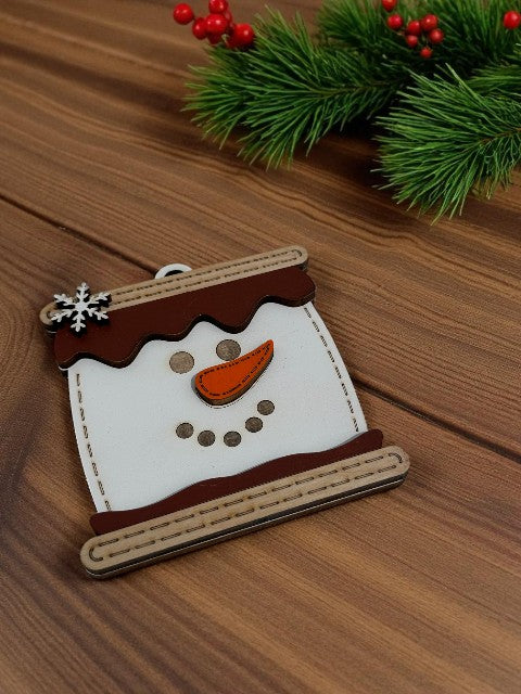 S'more Snowman Ornaments - DIY