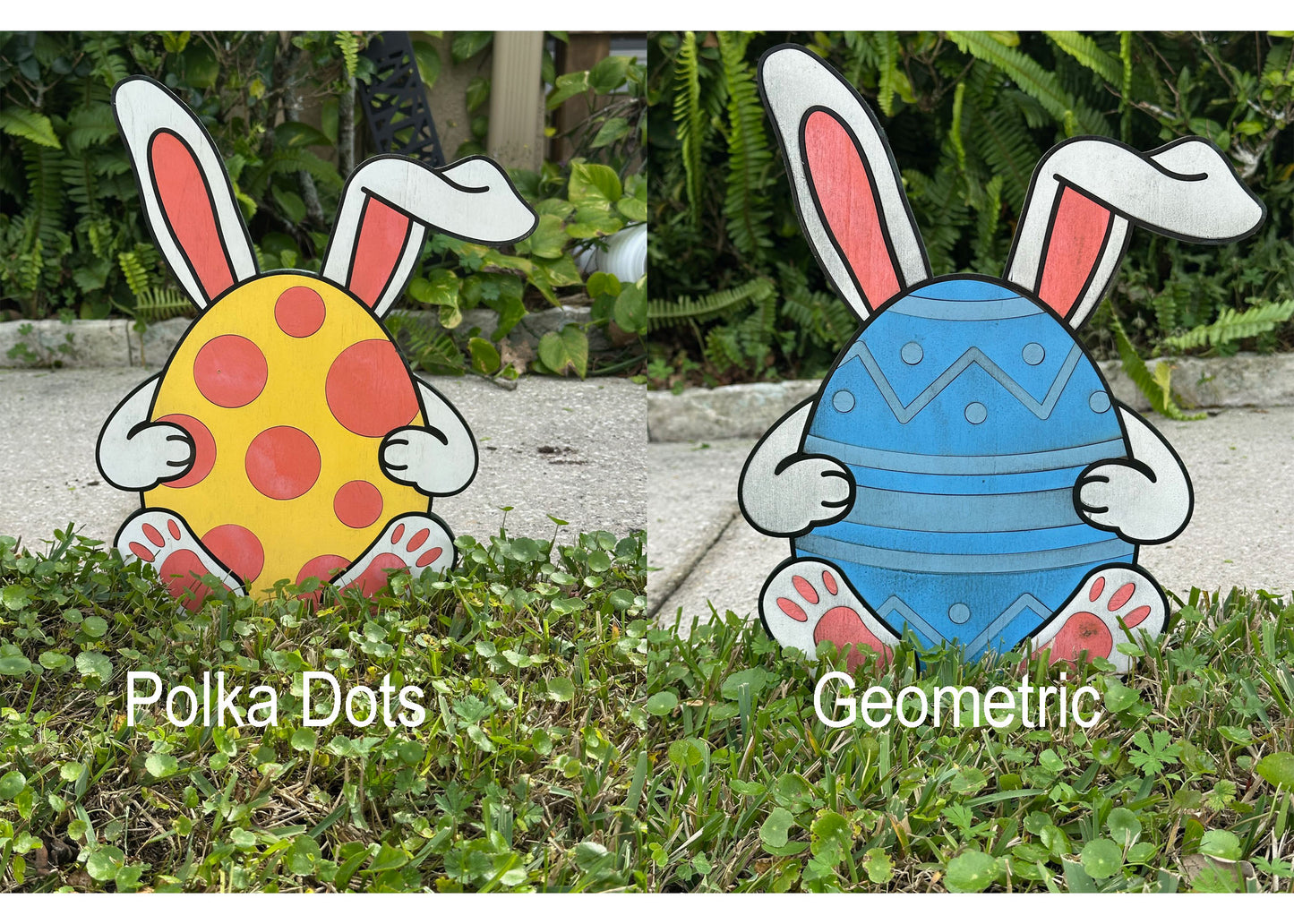 Easter Bunny Eggs - Polka Dots and Geometric Design